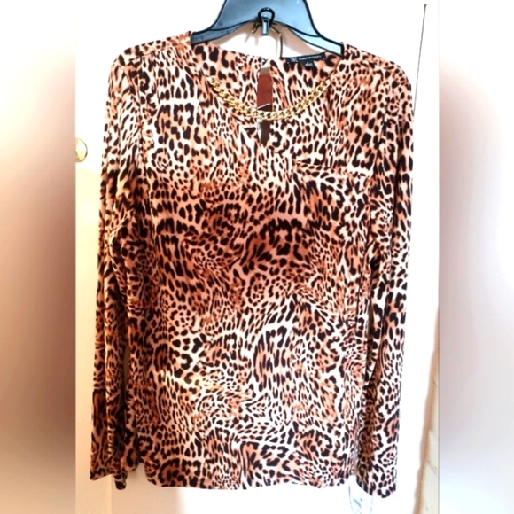 INC International Concepts Tops - NWT INC Leopard print top